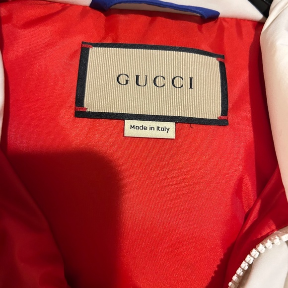 Men’s Gucci, DETACHABLE SLEEVE puffer jacket size 54 made in Italy - Picture 6 of 11